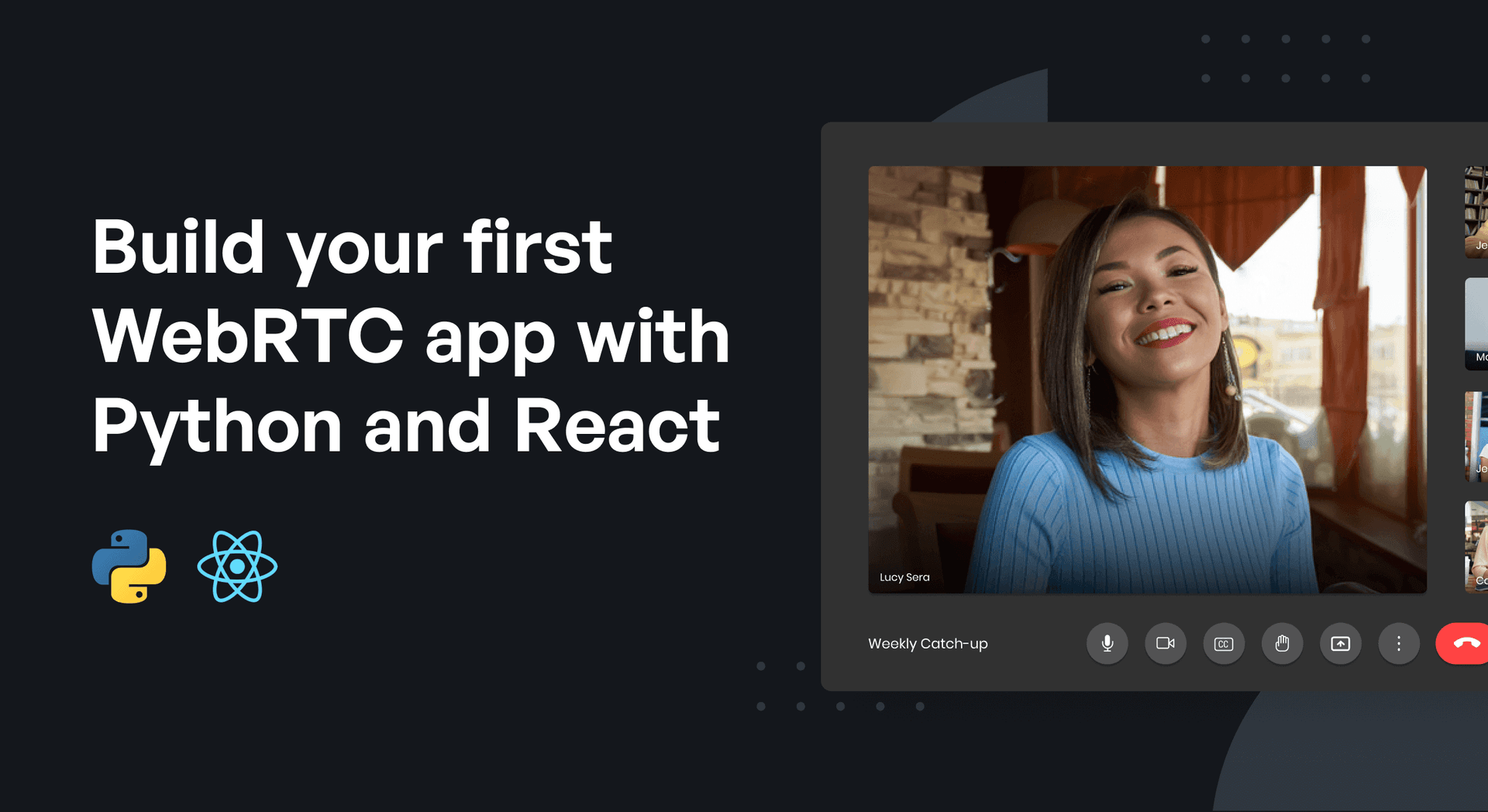 Build your first WebRTC app with Python and React