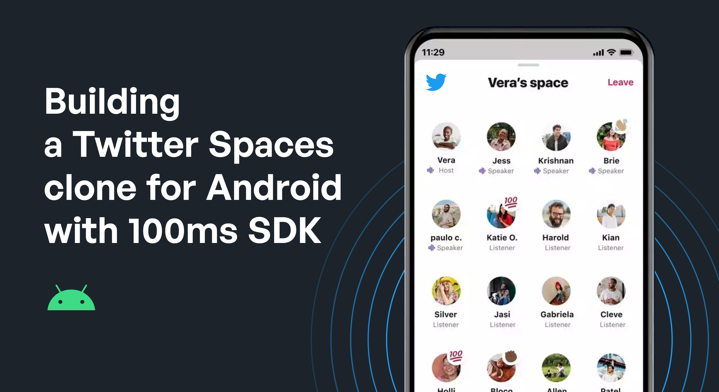 Twitter Spaces Clone | Cover Image