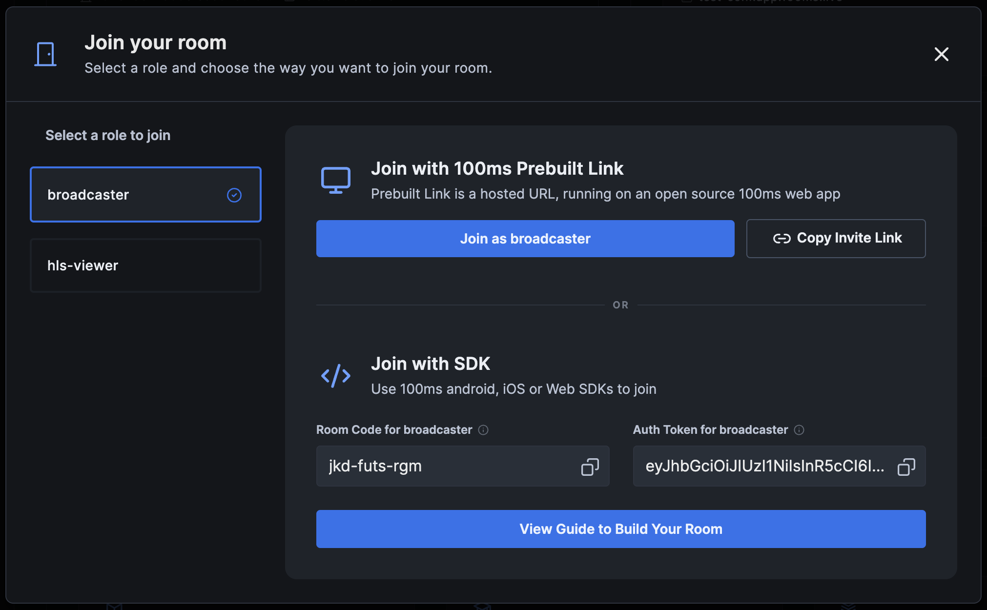 Live Streaming roles