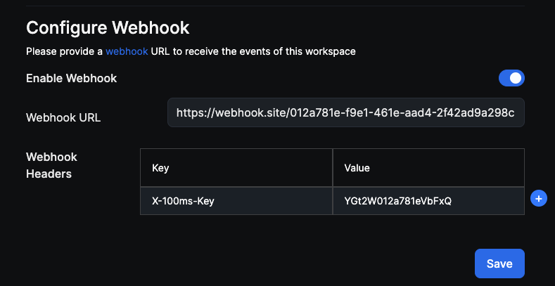 Webhook headers